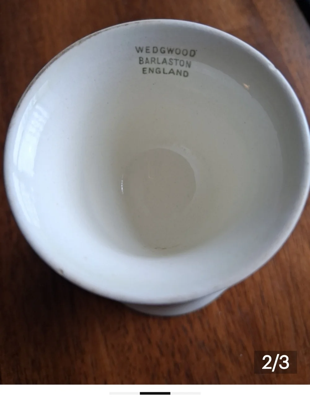 Wedgwood Cream Embossed Ceramic Vase - Picture 2 of 6